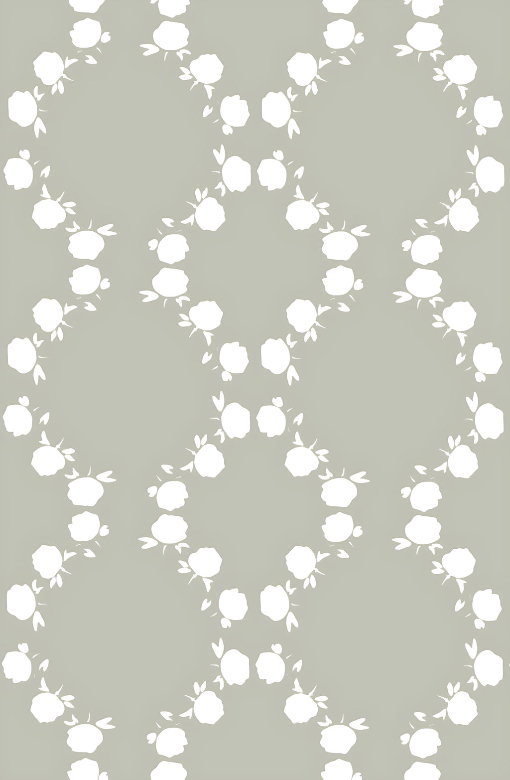 Lattice Blooms in Sage - Fabric by the Yard