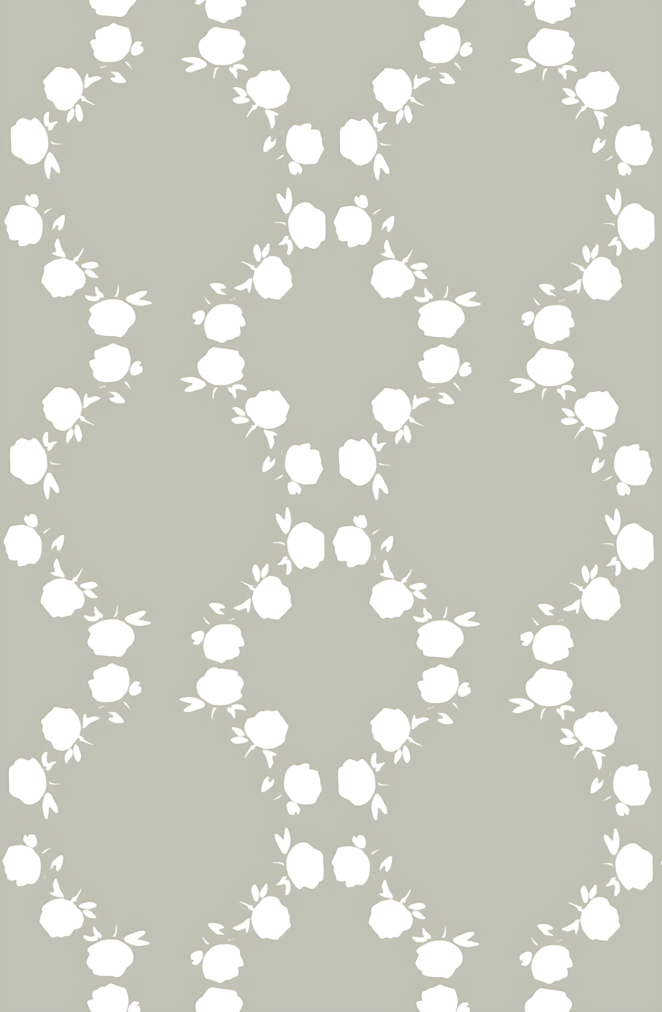 Lattice Blooms in Sage - Fabric by the Yard