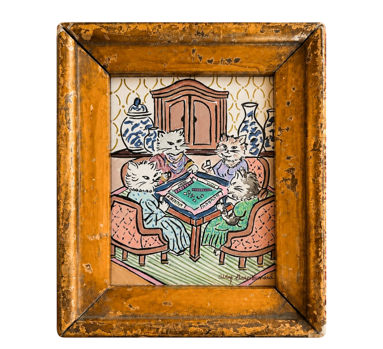 Cats Playing Mahjong