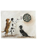Dogs Throwing Darts