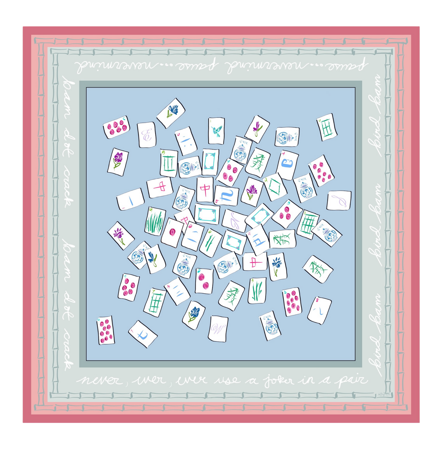 Mahjong Scarf