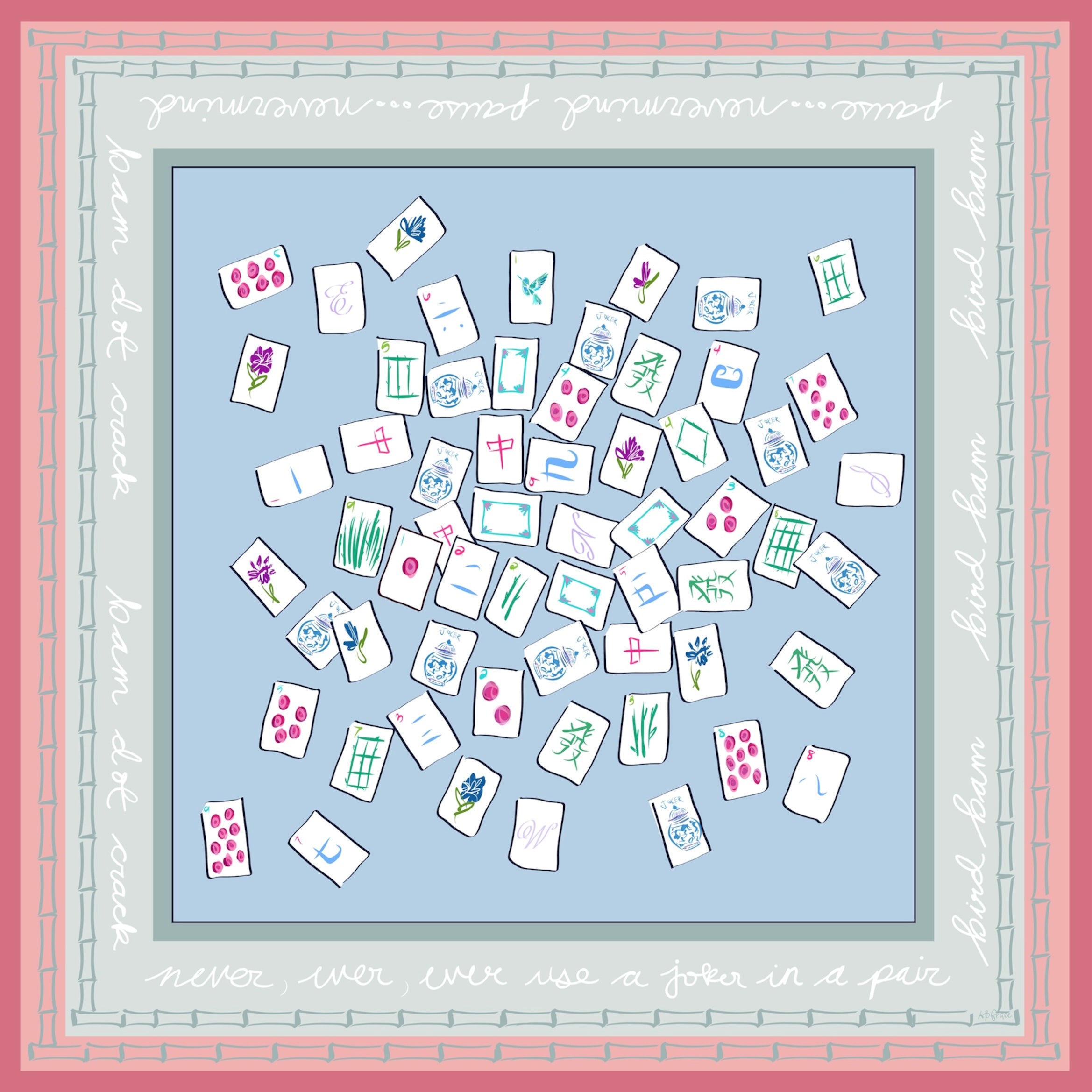Mahjong Scarf